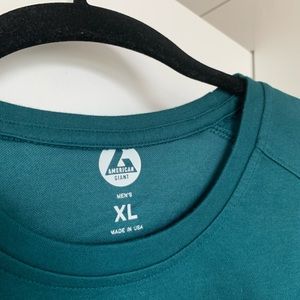 American Giant Emerald T-Shirt NWOT